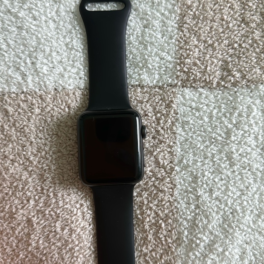 Apple Black Smartwatch with Minimalist Design